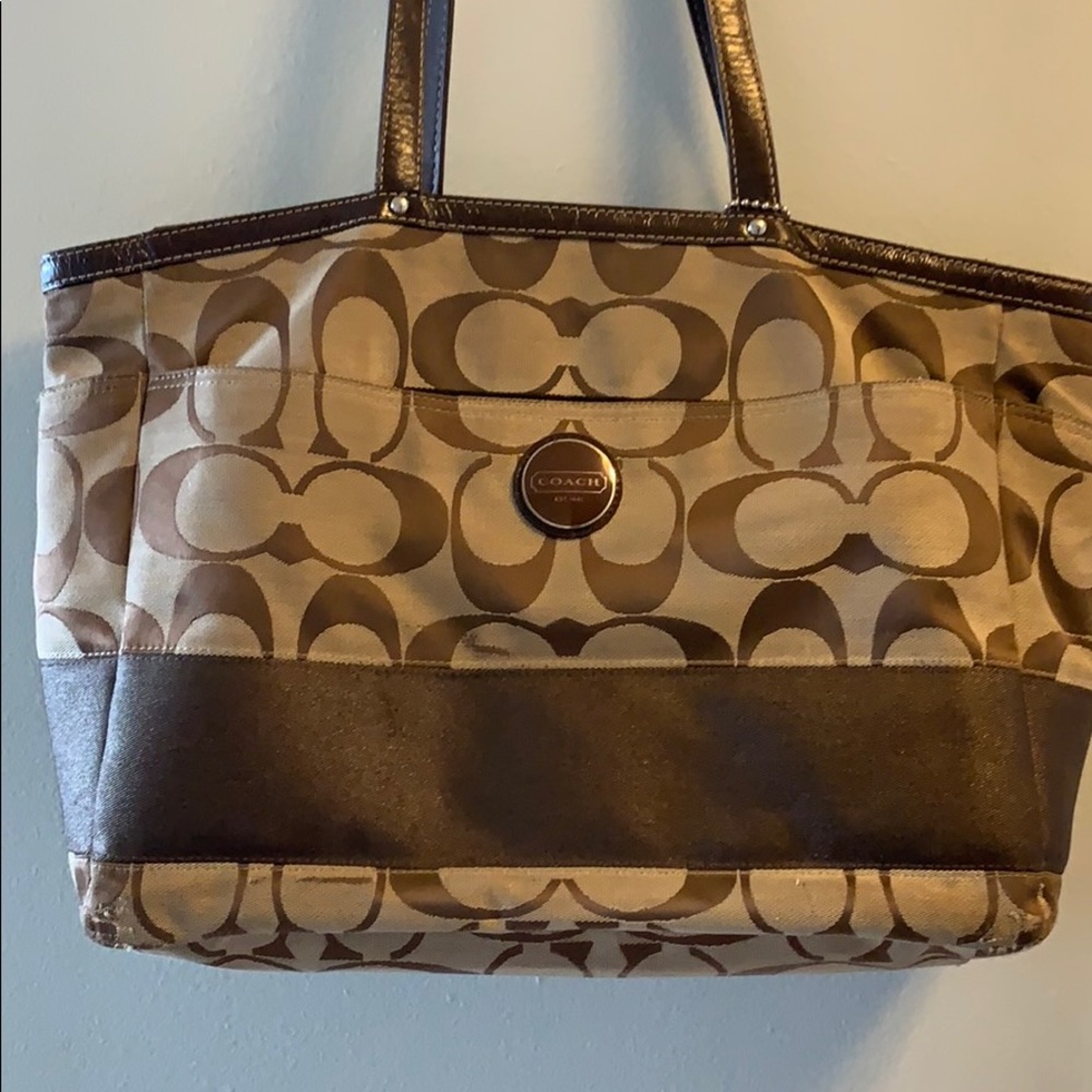 Brown COACH oversized bag